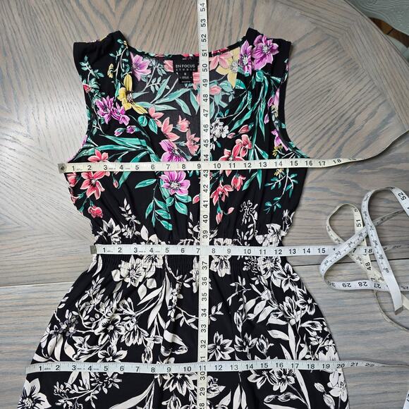 EnFocus Studio Color Splash Floral Maxi Dress Size M - Picture 6 of 9